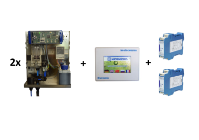2x Testomat® LAB TH for two measuring points with NeoTecMaster® – value-added package